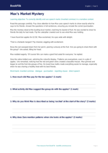 Free Speech Marks Comprehension | Year 5 | English | BookFlik
