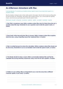 Free Speech Marks Template | Year 5 | English | BookFlik