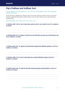 Free Spelling Activity Sheet | Year 3 | English | BookFlik