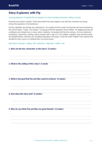 Free Stories Track Sheet | Year 2 | English | BookFlik