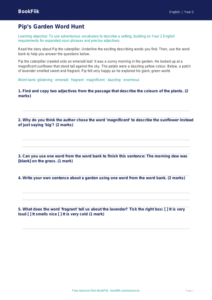 Free Vocabulary Track Sheet | Year 2 | English | BookFlik