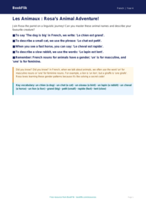 French Animals Poster for Year 4 | Free Educational Resource