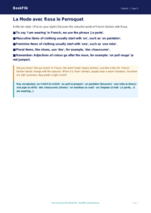 French Clothes Poster for Year 5 | Free Australian Curriculum Resource