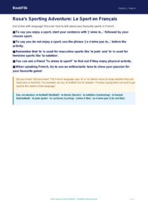French Sports Poster Activity | Year 4 Australian Curriculum