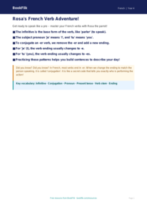 Free Verbs And Tenses Poster | Year 4 | French | BookFlik
