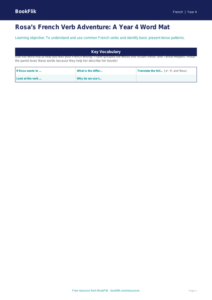 Free Verbs And Tenses Word Mat | Year 4 | French | BookFlik
