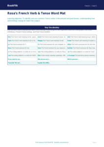 Free Verbs and Tenses Word Mat | Year 5 French | BookFlik