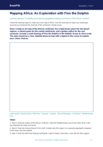 Free Africa Drawing Sheet | Year 4 | Geography | BookFlik