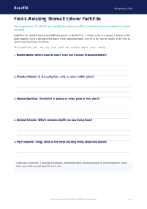 Free Biomes Template | Foundation | Geography | BookFlik