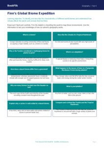 Free Biomes Flashcards | Year 4 | Geography | BookFlik