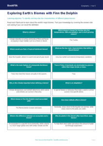 Free Biomes Flashcards | Year 5 | Geography | BookFlik