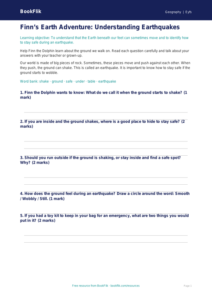 Free Earthquakes Worksheet | Foundation | Geography | BookFlik