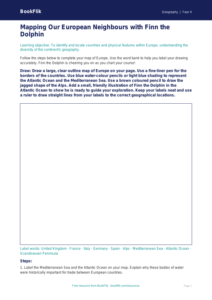 Free Europe Drawing Sheet | Year 4 | Geography | BookFlik