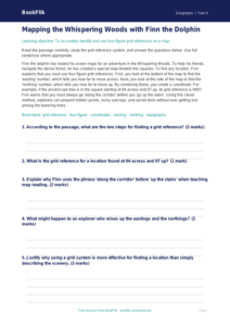 Free Grid References Comprehension | Year 4 | Geography | BookFlik