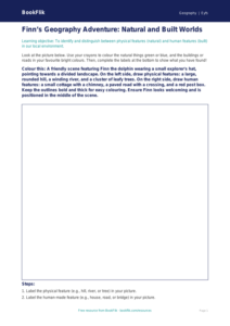 Free Human And Physical Geography Colouring Page | Foundation | Geography | BookFlik