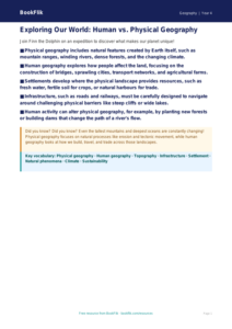 Free Human And Physical Geography Poster | Year 4 | Geography | BookFlik