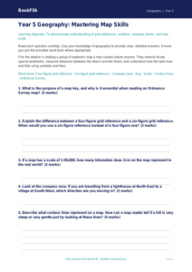 Free Map Skills Assessment | Year 5 | Geography | BookFlik