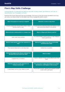 Free Map Skills Flashcards | Year 5 Geography | BookFlik