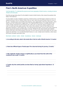Free North America Comprehension | Year 4 | Geography | BookFlik