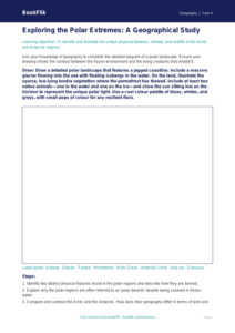 Free Polar Regions Drawing Sheet | Year 4 | Geography | BookFlik