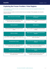 Free Polar Regions Flashcards | Year 4 | Geography | BookFlik