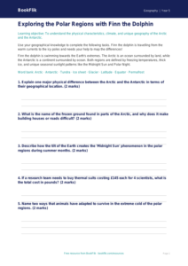 Free Polar Regions Worksheet | Year 5 | Geography | BookFlik
