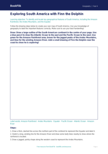 Free South America Drawing Sheet | Year 4 | Geography | BookFlik