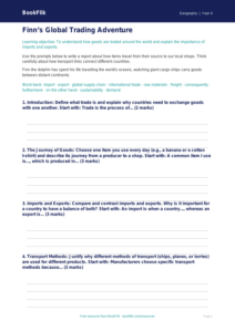 Free Trade Writing Frame | Year 4 | Geography | BookFlik