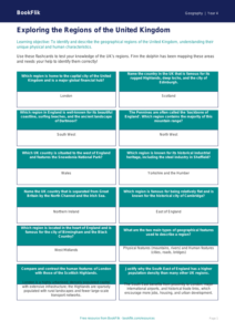 UK Regions Geography Lesson | Year 4 Australian Curriculum | BookFlik