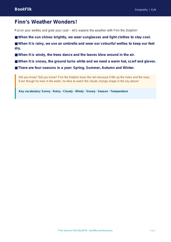 Free Weather And Climate Poster | Foundation | Geography | BookFlik worksheet preview — Geography Weather And Climate