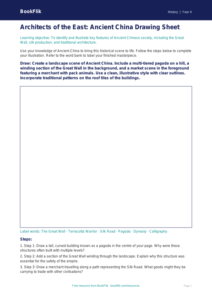 Free Ancient China Drawing Sheet | Year 4 | History | BookFlik