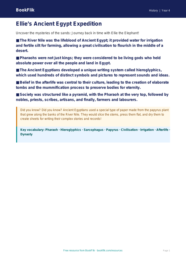 History ancient egypt poster year 4 greater depth worksheet preview — History Ancient Egypt