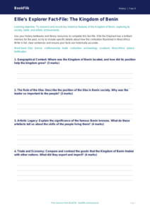 Free Benin Kingdom History Resource | Year 4 | BookFlik