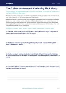 Black History Month Year 5 History Resource | Australian Curriculum