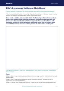 Free Bronze Age Drawing Sheet | Year 4 | History | BookFlik