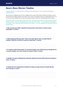 Free Neil Armstrong Activity Sheet | Year 5 | History | BookFlik