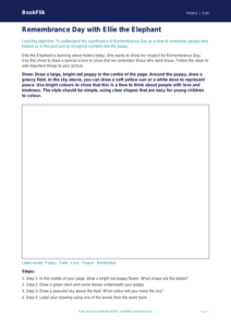 Free Remembrance Day Drawing Sheet | Foundation | History | BookFlik