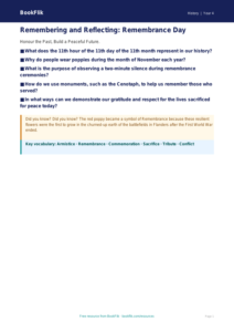 Free Remembrance Day Poster | Year 4 | History | BookFlik
