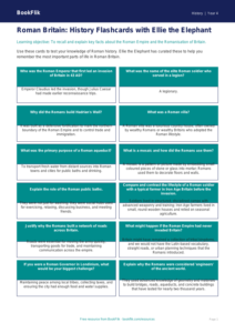 Free Romans Flashcards | Year 4 | History | BookFlik