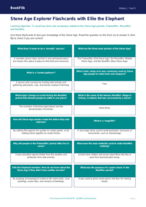 Free Stone Age Flashcards | Year 5 History | BookFlik