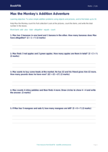 Free Addition Worksheet | Foundation | Maths | BookFlik