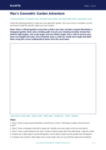 Free Angles Drawing Sheet | Year 4 | Maths | BookFlik
