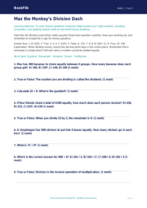 Free Division Quiz | Year 5 Maths | Australian Curriculum