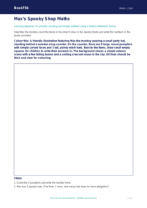 Free Halloween Maths Colouring Page | Foundation | Maths | BookFlik