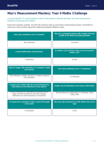 Free Measurement Flashcards | Year 4 | Maths | BookFlik