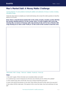 Free Money Drawing Sheet | Year 5 | Maths | BookFlik