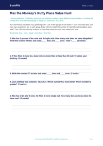 Free Place Value Activity Sheet | Year 1 | Maths | BookFlik