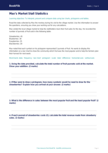 Free Statistics Track Sheet | Year 4 | Maths | BookFlik