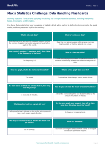 Free Statistics Flashcards | Year 5 | Maths | BookFlik