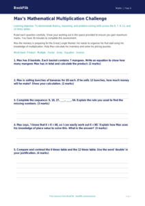 Advanced Times Tables Assessment | Year 4 | Maths | BookFlik